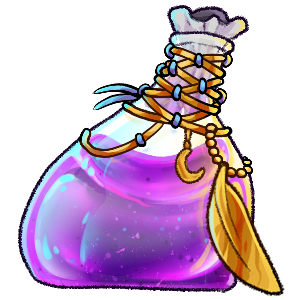 Feather Vial (Purple)